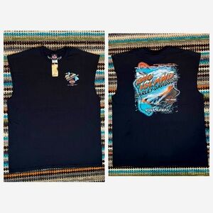 Men’s Harley Davidson Black Sleeveless T Shirt 2XL NWT $31